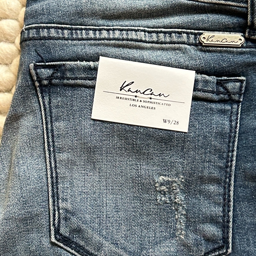 NWT KanCan Light Blue Distressed Women's Jeans